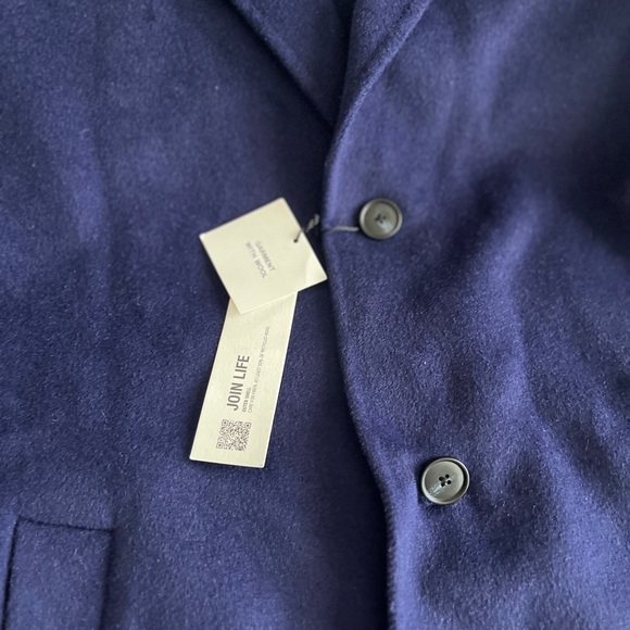 NWT - Zara Men’s Double- Faced Wool Blended Long Coat - Size L - Picture 5 of 11